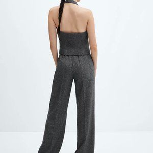Wool suit trousers